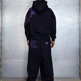 "SASUKE UCHIHA X CURSE MARKS" BALACLAVA ZIP HOODIE