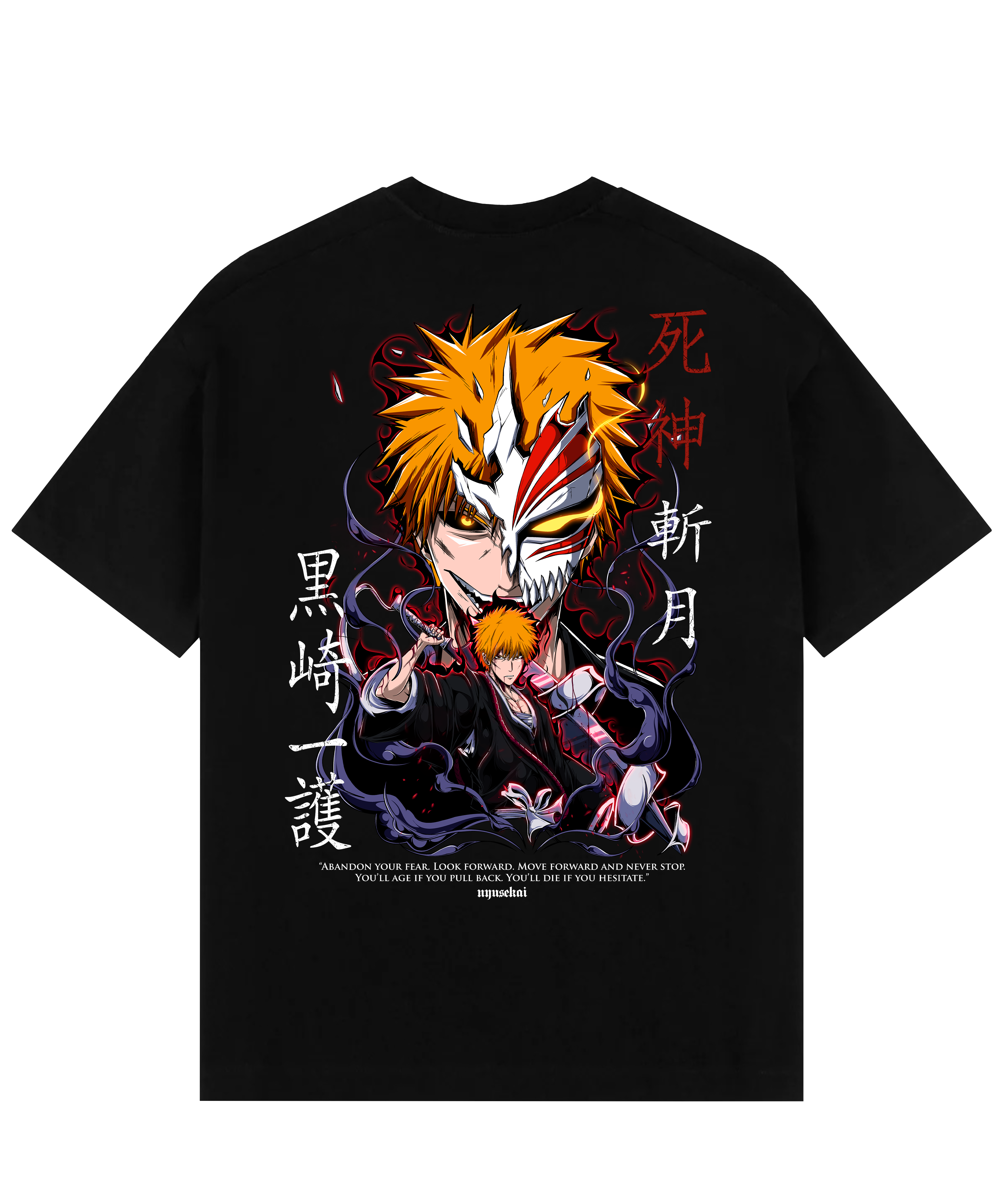 Ichigo X Hollow mask - Bleach Oversized T-Shirt