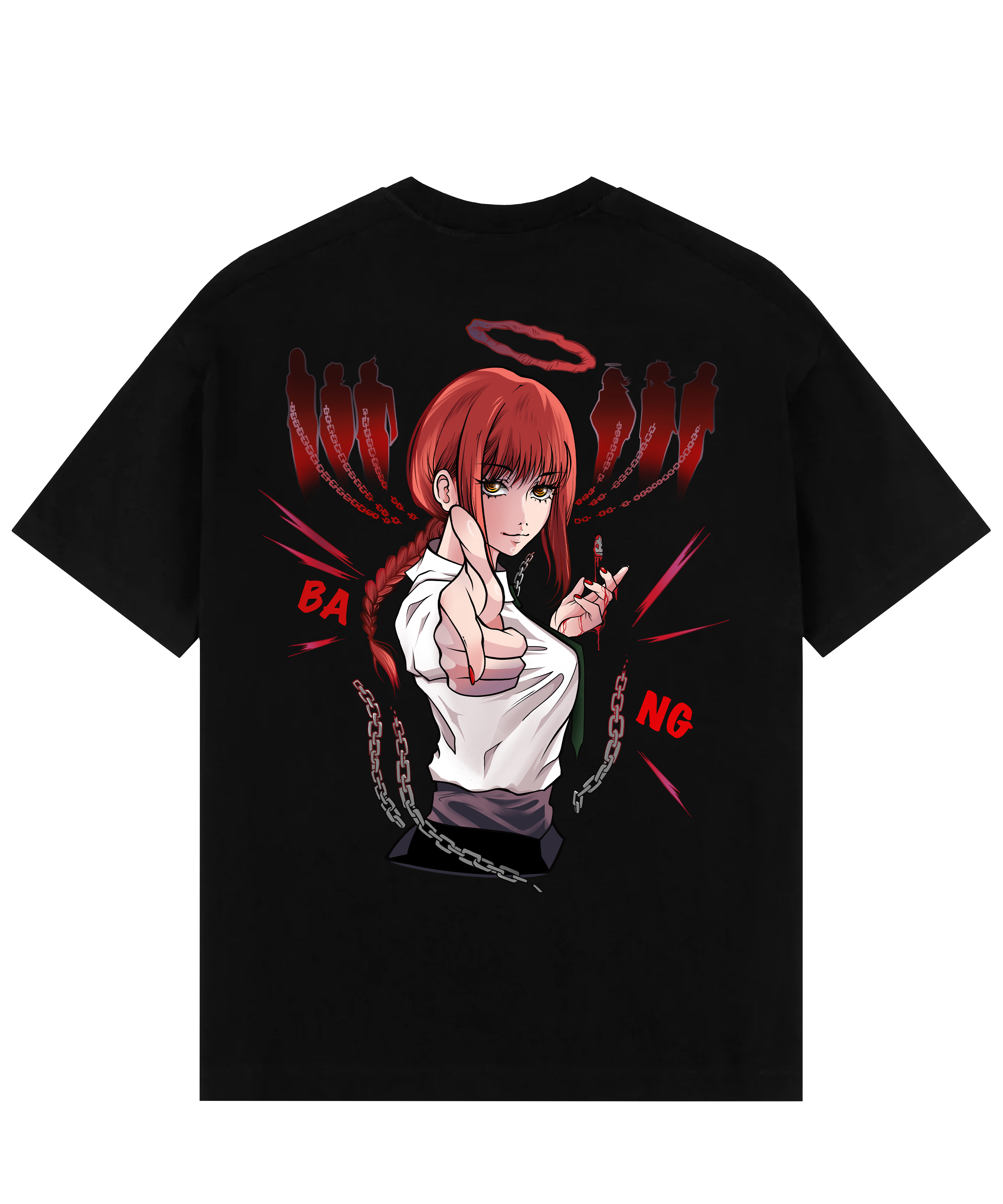 "Makima X Bang - Chainsaw Man" Oversized T-Shirt