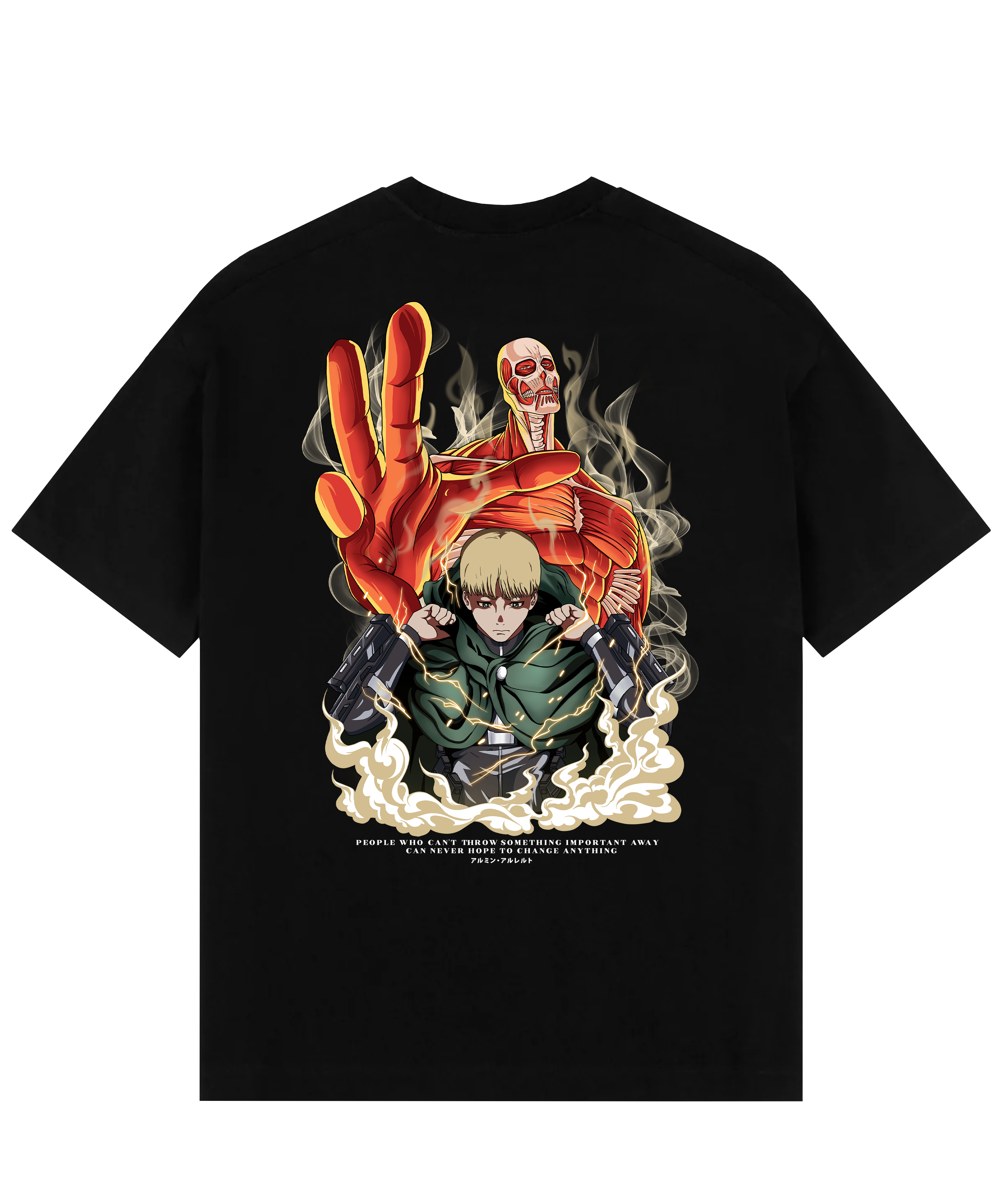"Armin X Colossal Titan - AOT" Oversize T-Shirt