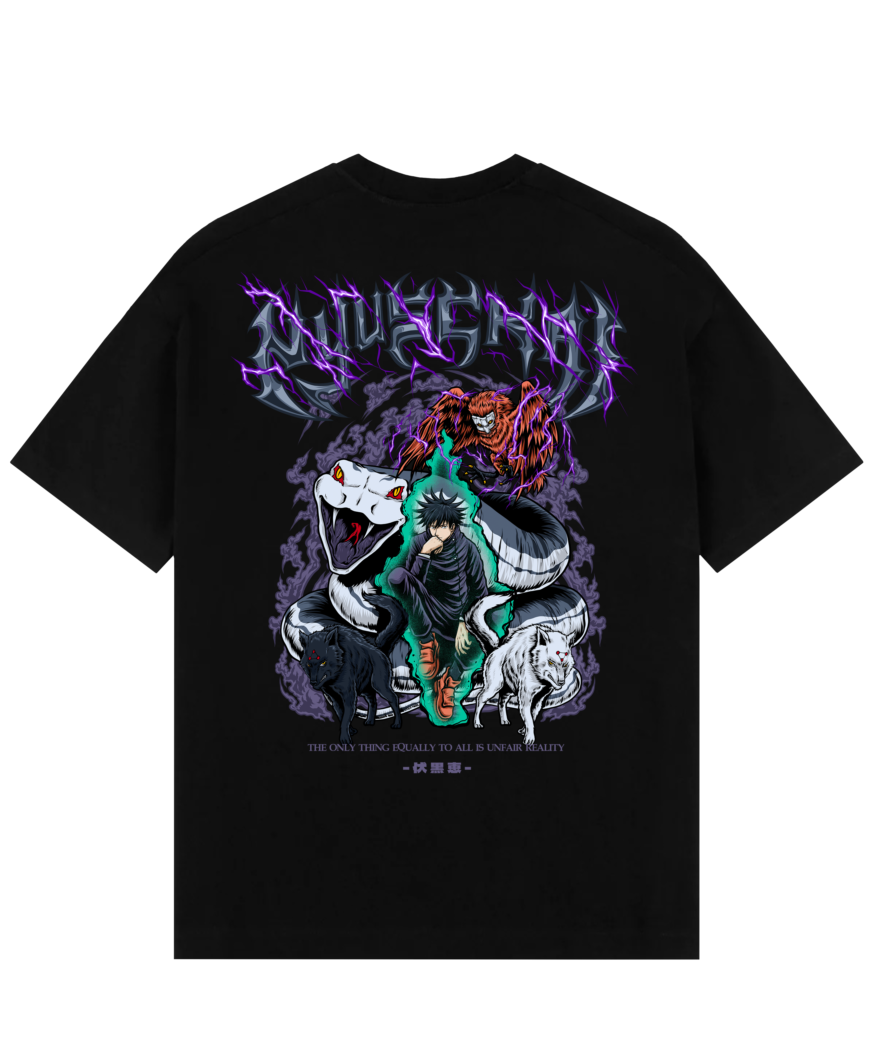 "Megumi X Reality - Jujutsu Kaisen" Oversized T-Shirt