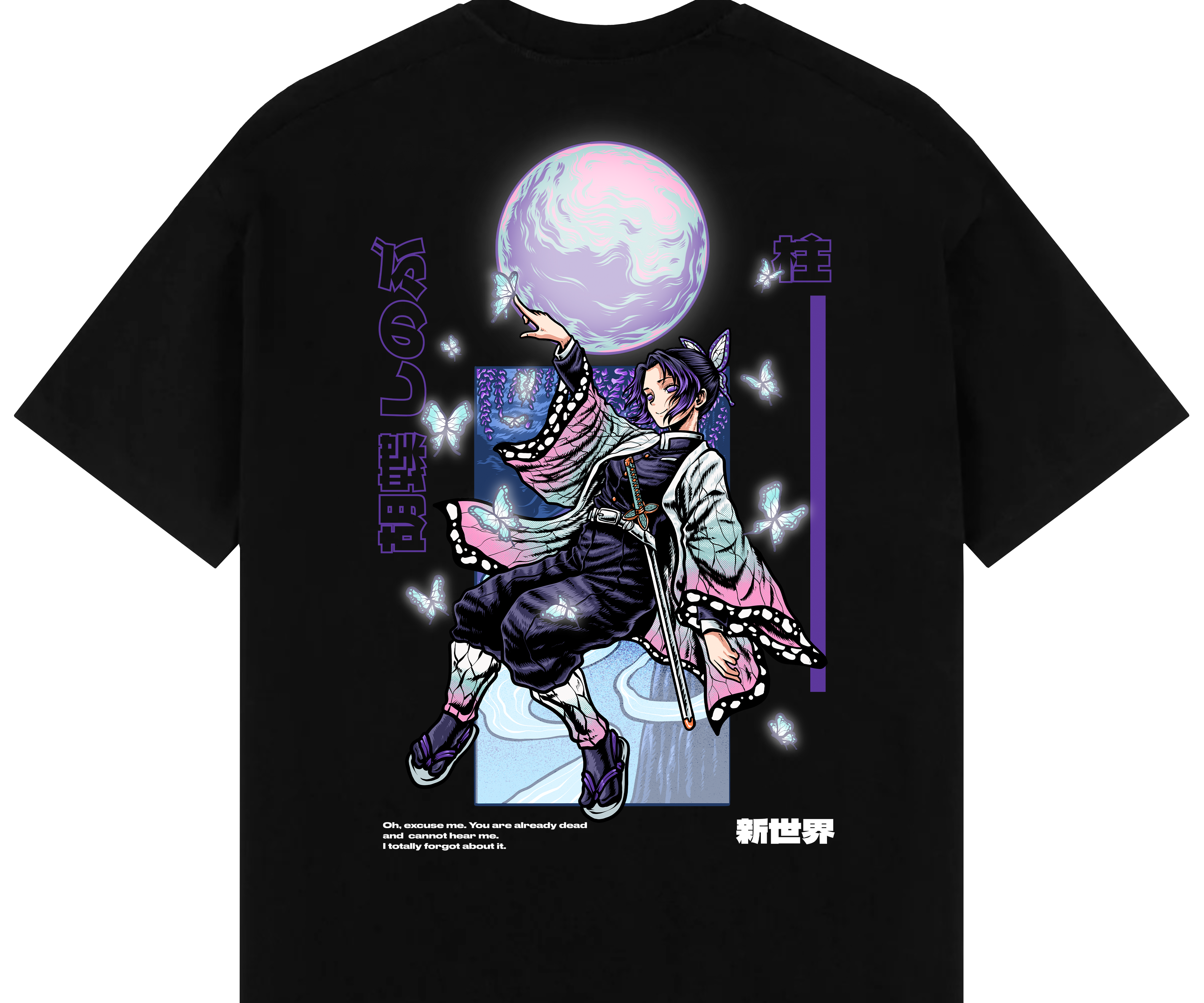 "Shinobu X Butterfly - Demon Slayer" Oversize T-Shirt