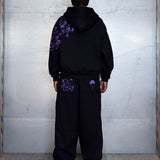 "SASUKE UCHIHA X CURSE MARKS" ZIP HOODIE