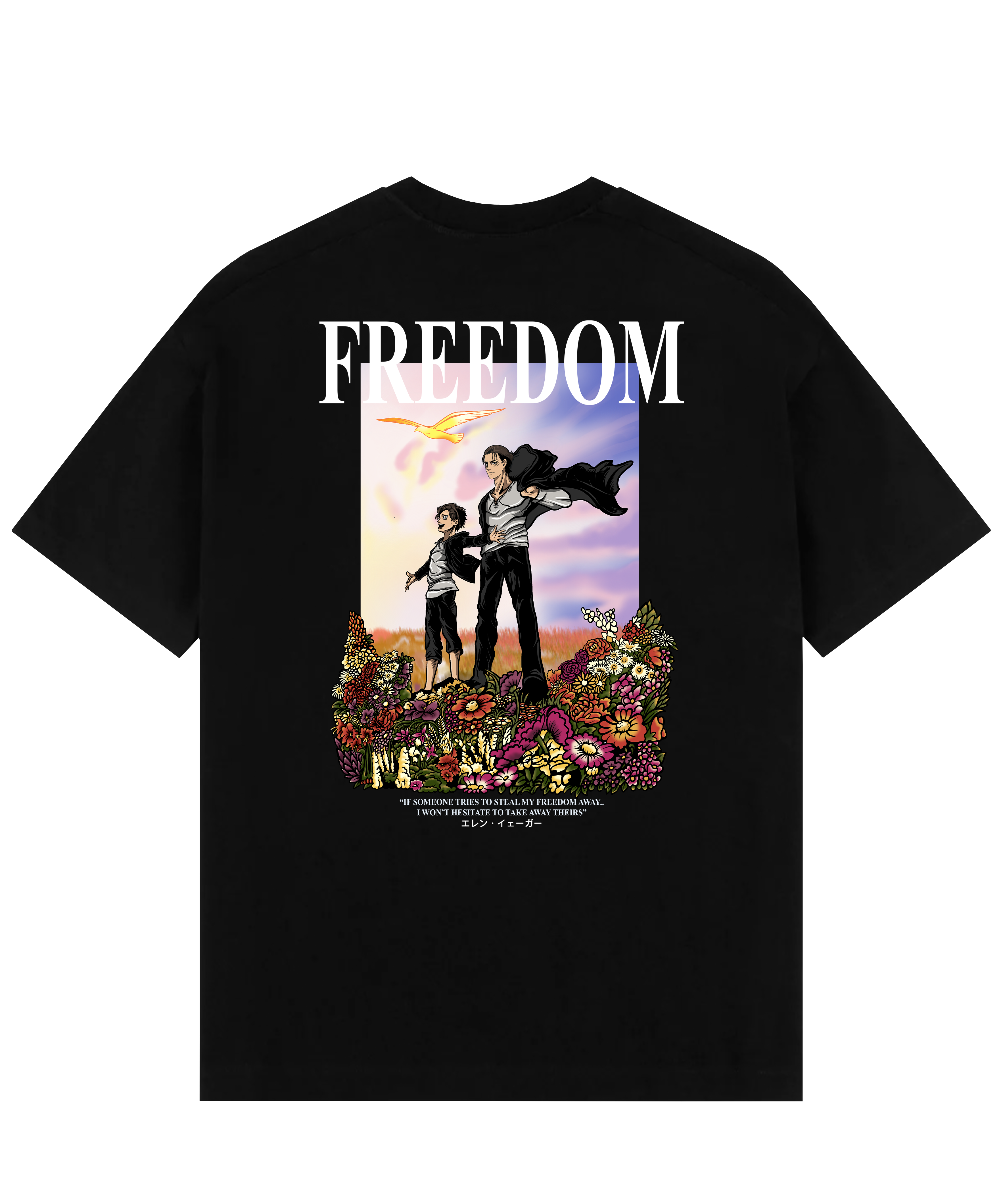 "Eren X Freedom - AOT" T-shirt oversize