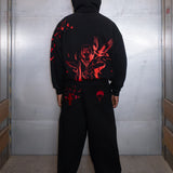 "ITACHI UCHIHA" BALACLAVA ZIP HOODIE