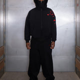 "ITACHI UCHIHA" BALACLAVA ZIP HOODIE