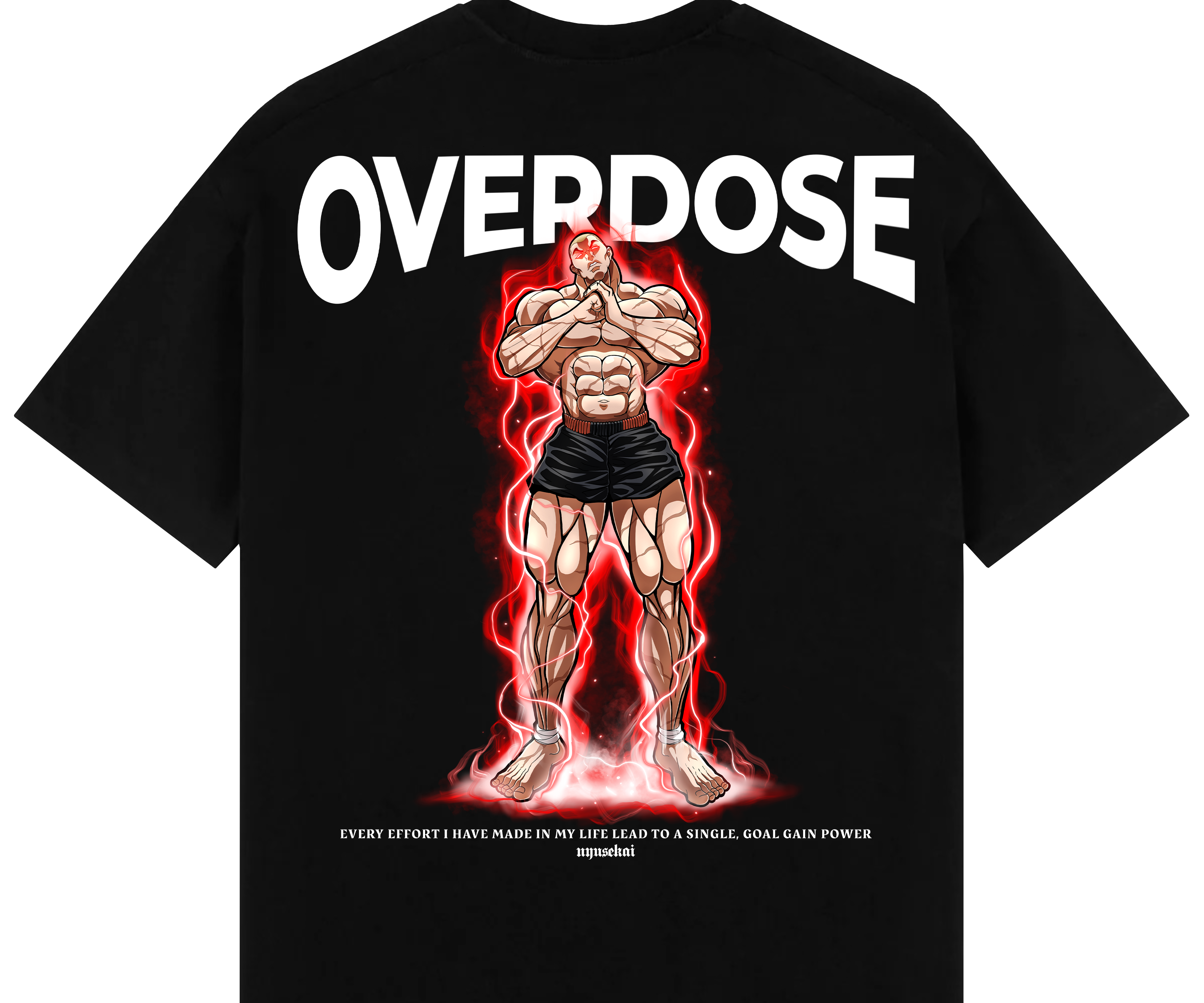 "Jack X Overdose - BAKI" Oversized T-Shirt
