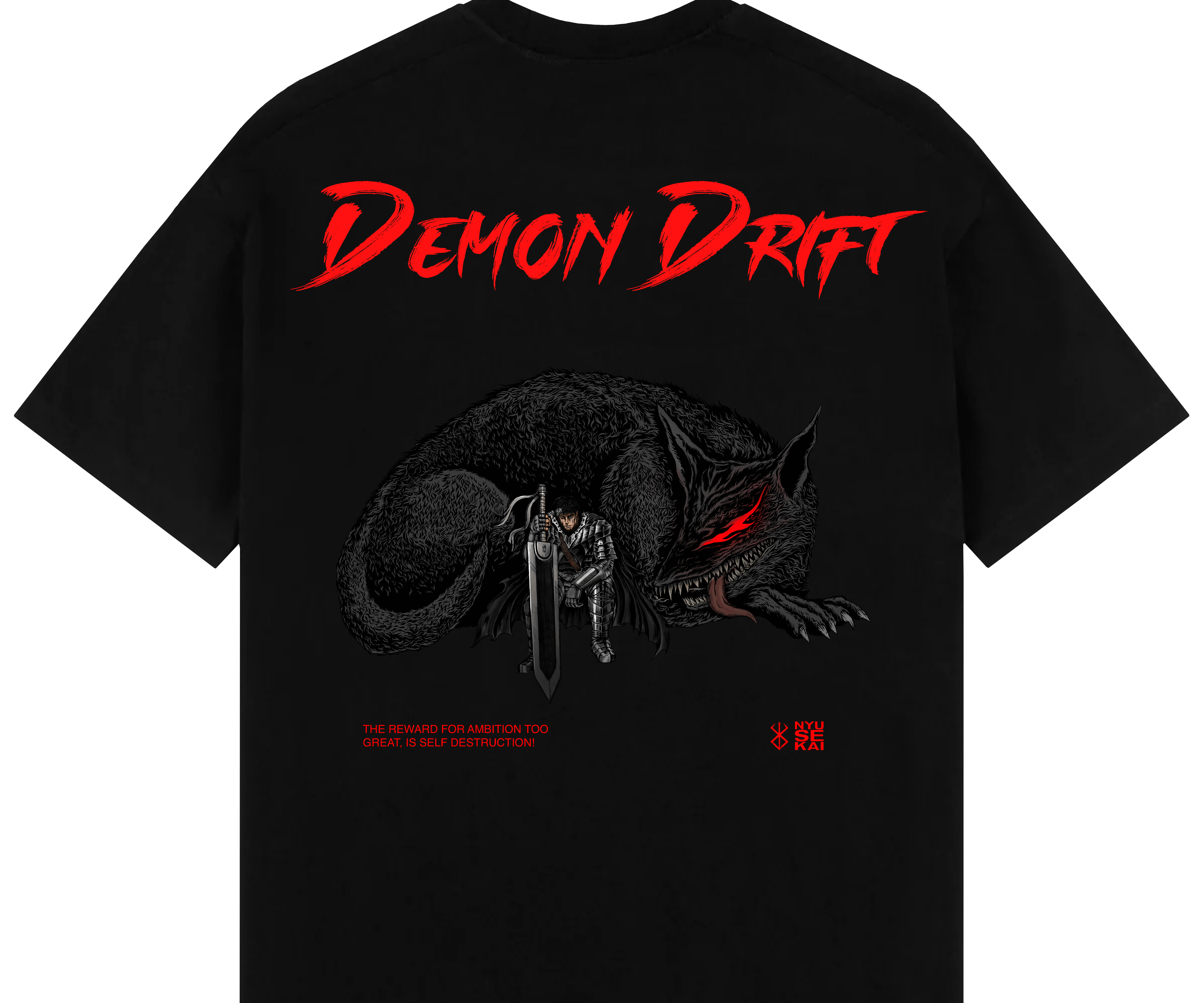 "Guts X Demon Dog - Berserk" Oversized T-Shirt