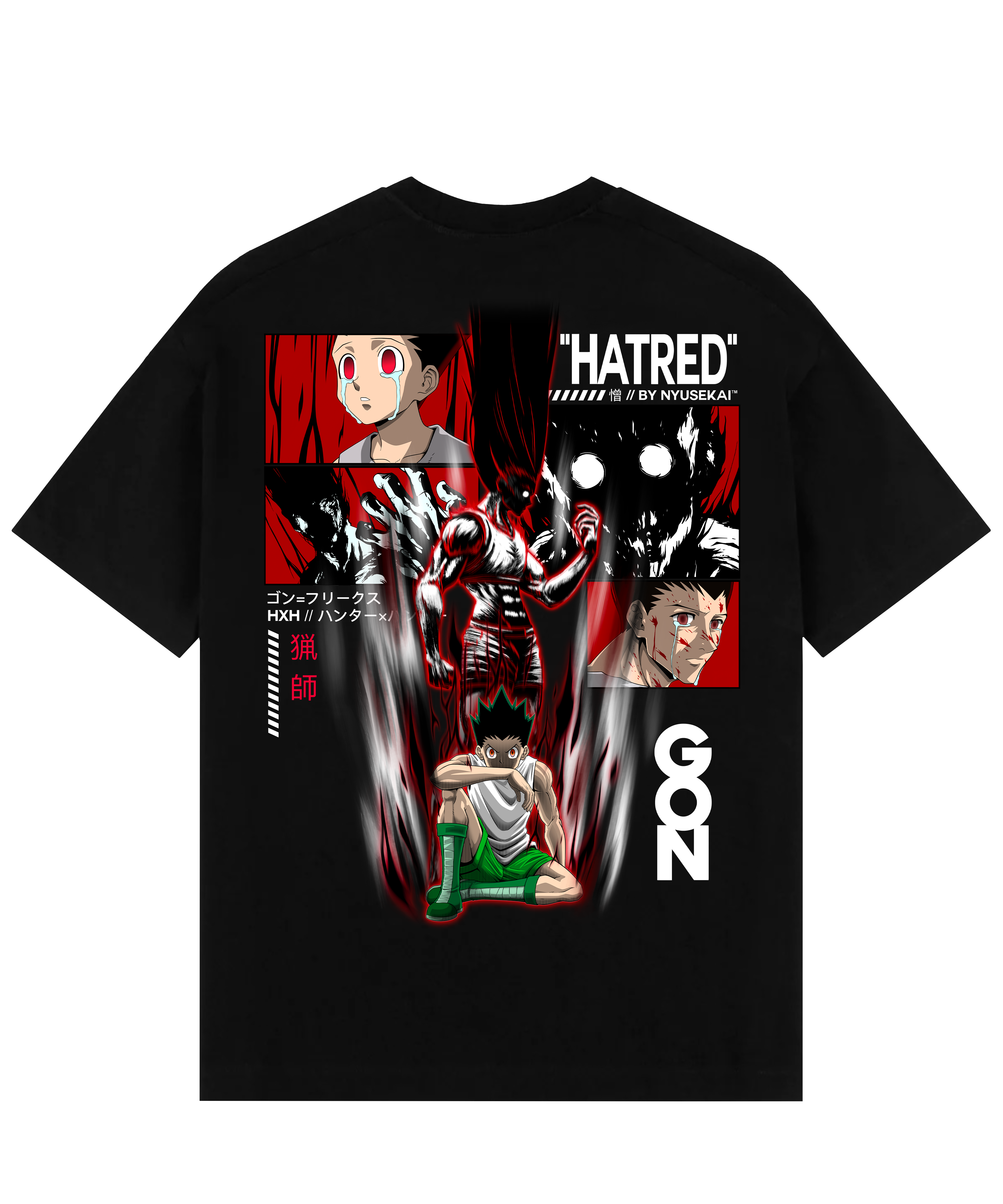 "Gon X Rage - Hunter X Hunter" T-shirt oversize