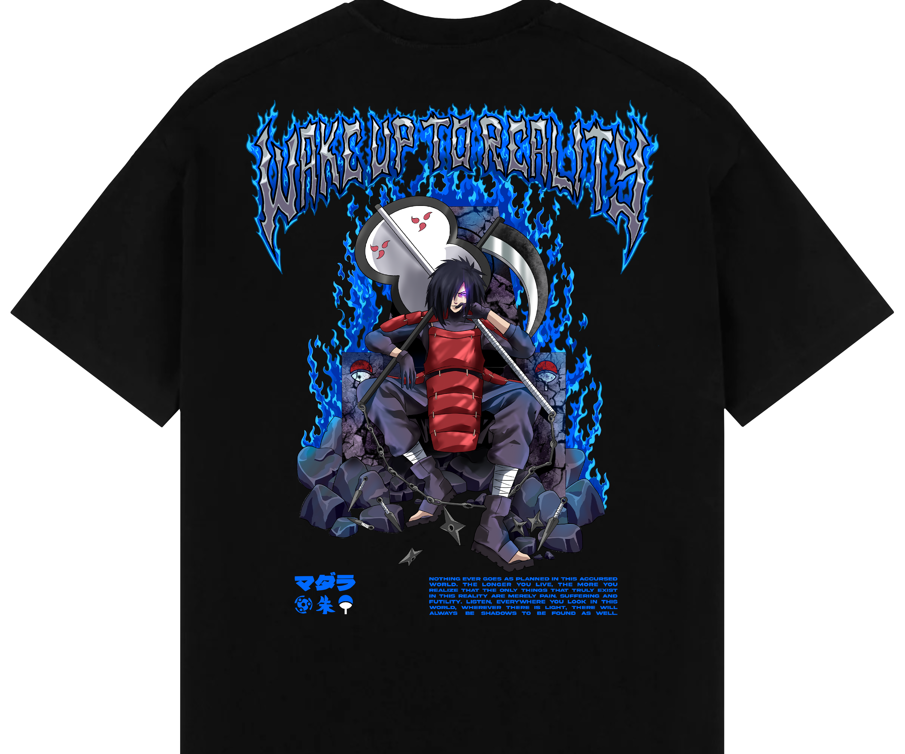 "Madara X Throne - Naruto Shippuden" Oversized T-Shirt
