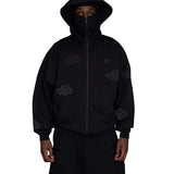 "AKATSUKI CLOUD" BALACLAVA ZIP HOODIE