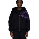 "SASUKE UCHIHA X CURSE MARKS" ZIP HOODIE