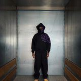 "SASUKE UCHIHA X CURSE MARKS" BALACLAVA ZIP HOODIE