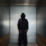 "SASUKE UCHIHA X CURSE MARKS" BALACLAVA ZIP HOODIE