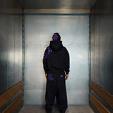 "SASUKE UCHIHA X CURSE MARKS" BALACLAVA ZIP HOODIE