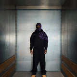 "SASUKE UCHIHA X CURSE MARKS" BALACLAVA ZIP HOODIE