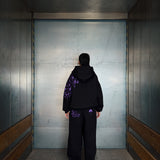 "SASUKE UCHIHA X CURSE MARKS" ZIP HOODIE