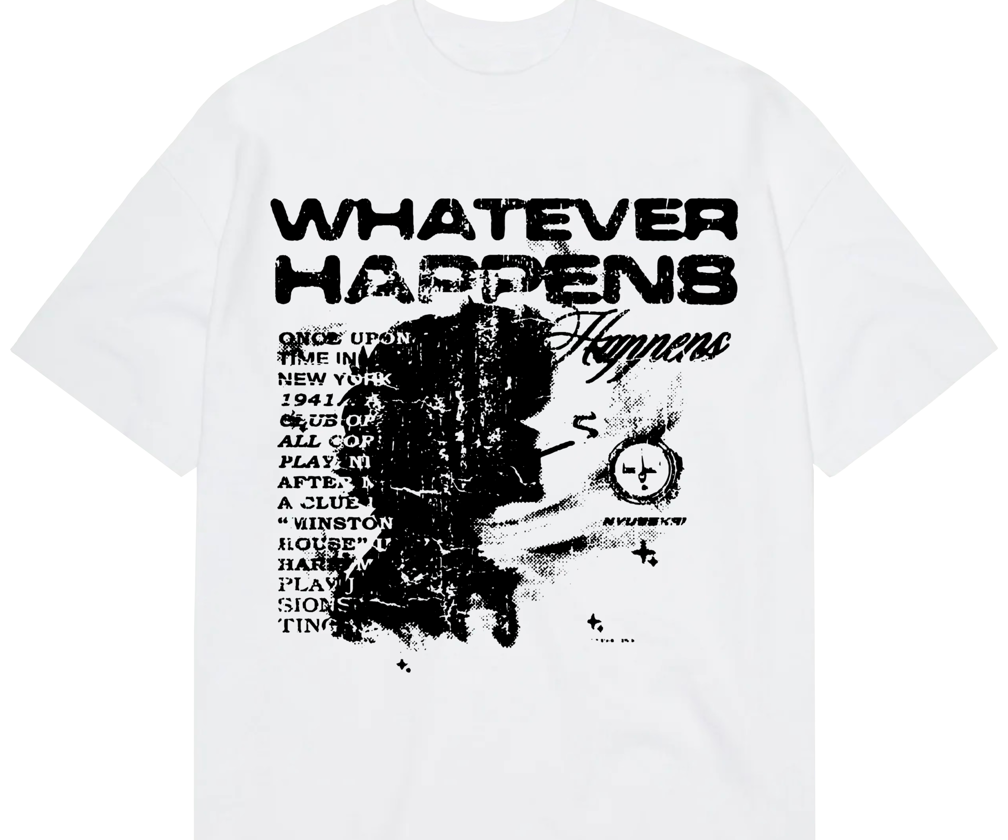 "WHATEVER HAPPENS - Cowboy Bebop" Oversize T-Shirt