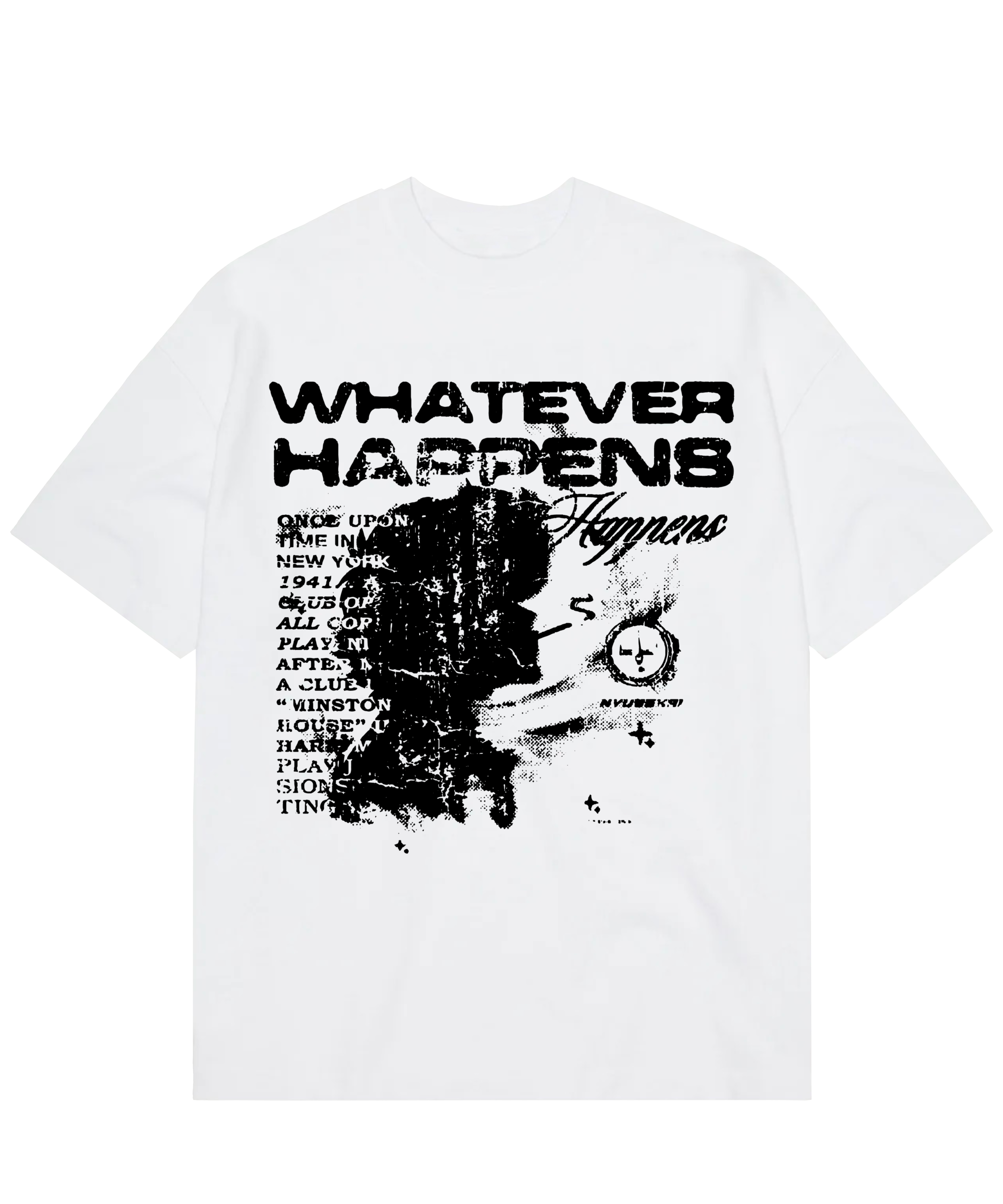 "WHATEVER HAPPENS - Cowboy Bebop" Oversize T-Shirt