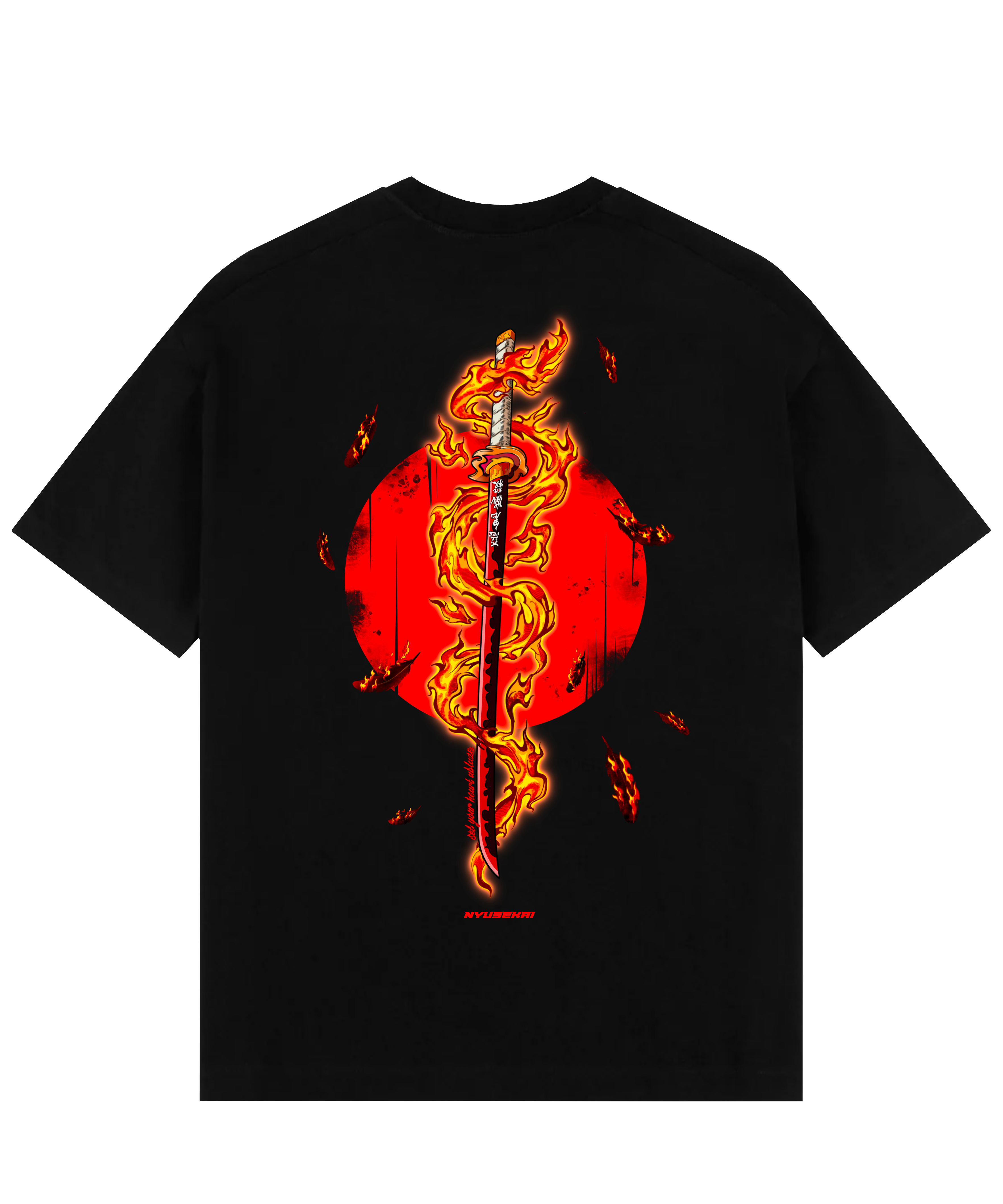"Rengoku X Set your heart ablaze - Demon Slayer" Oversize T-Shirt