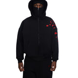 "ITACHI UCHIHA" BALACLAVA ZIP HOODIE
