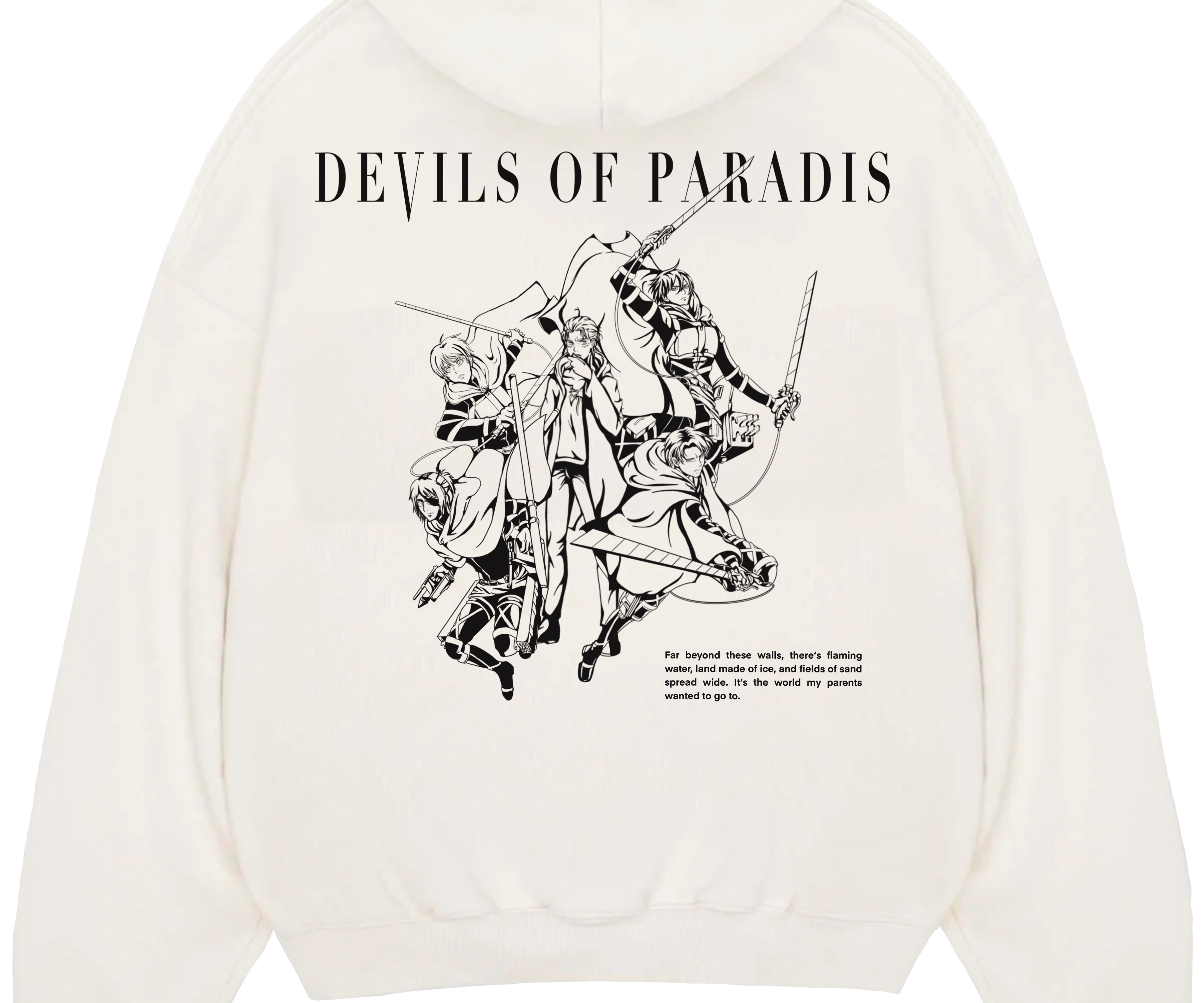 "Devils Of Paradis - AOT" Oversized Hoodie