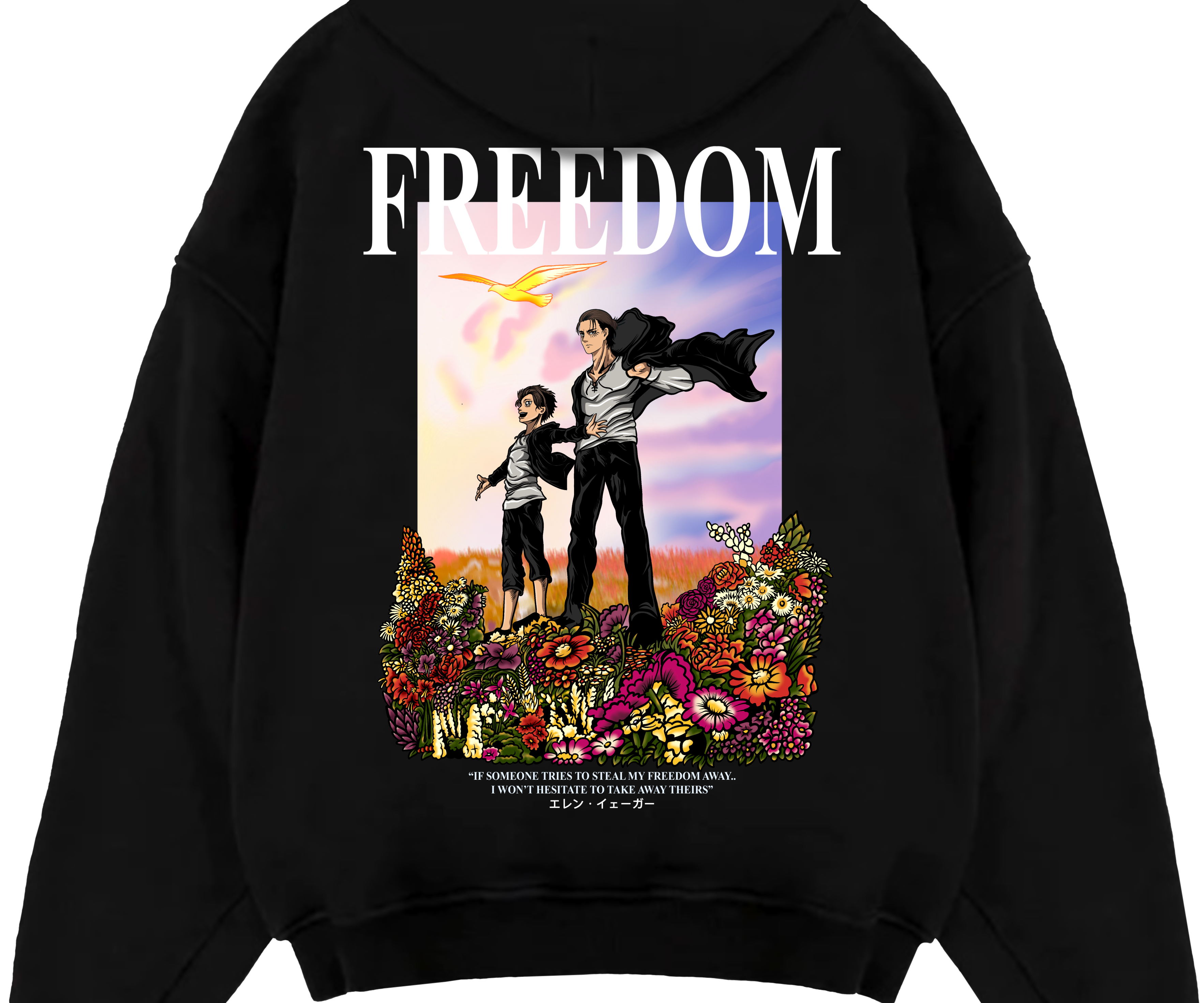 "Eren X Freedom - AOT" Oversized Hoodie