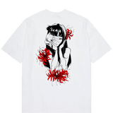 "Tomie X Flowers" T-shirt oversize