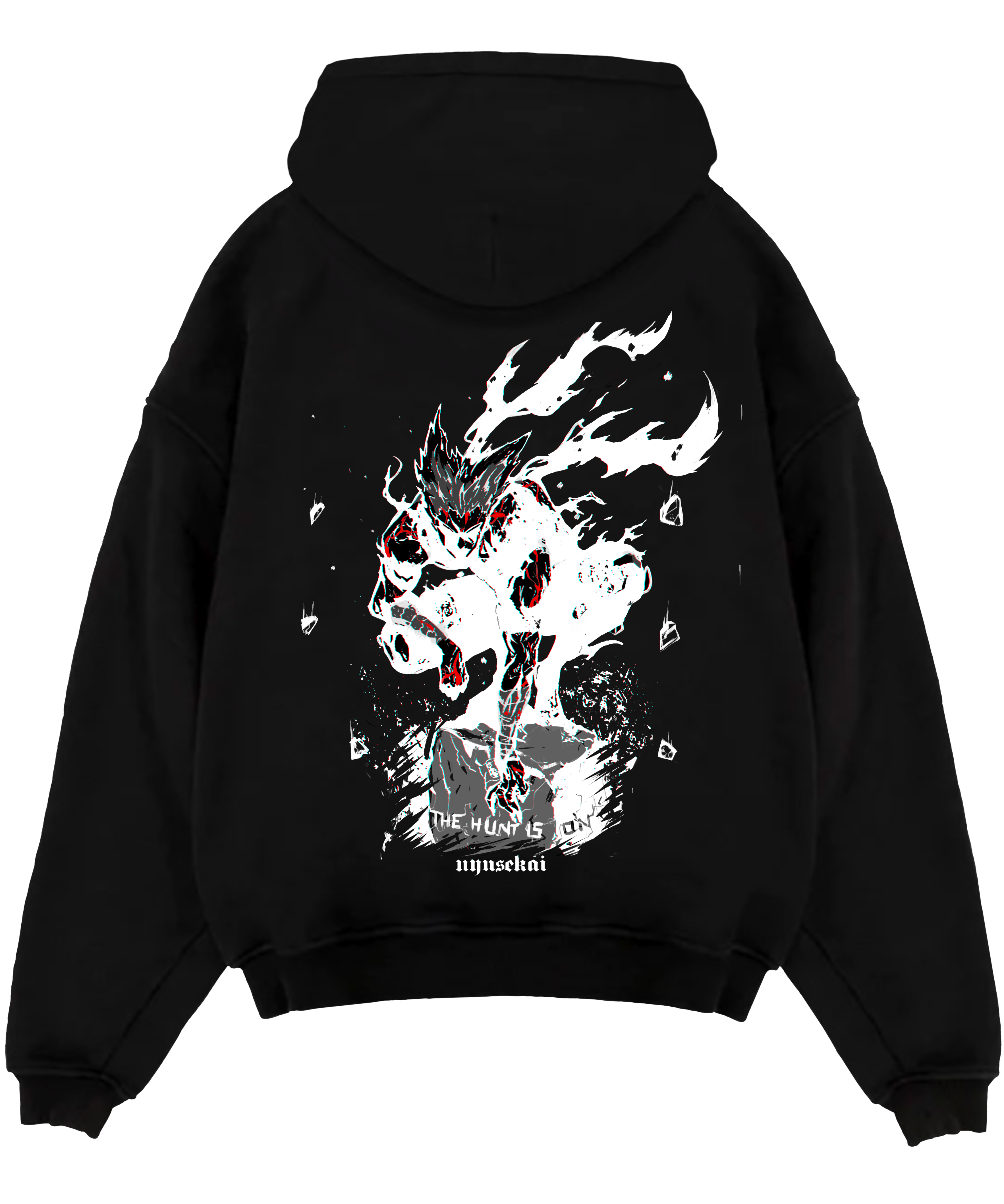 "Garou X THE HUNT IS ON - One Punch Man" Oversized Hoodie
