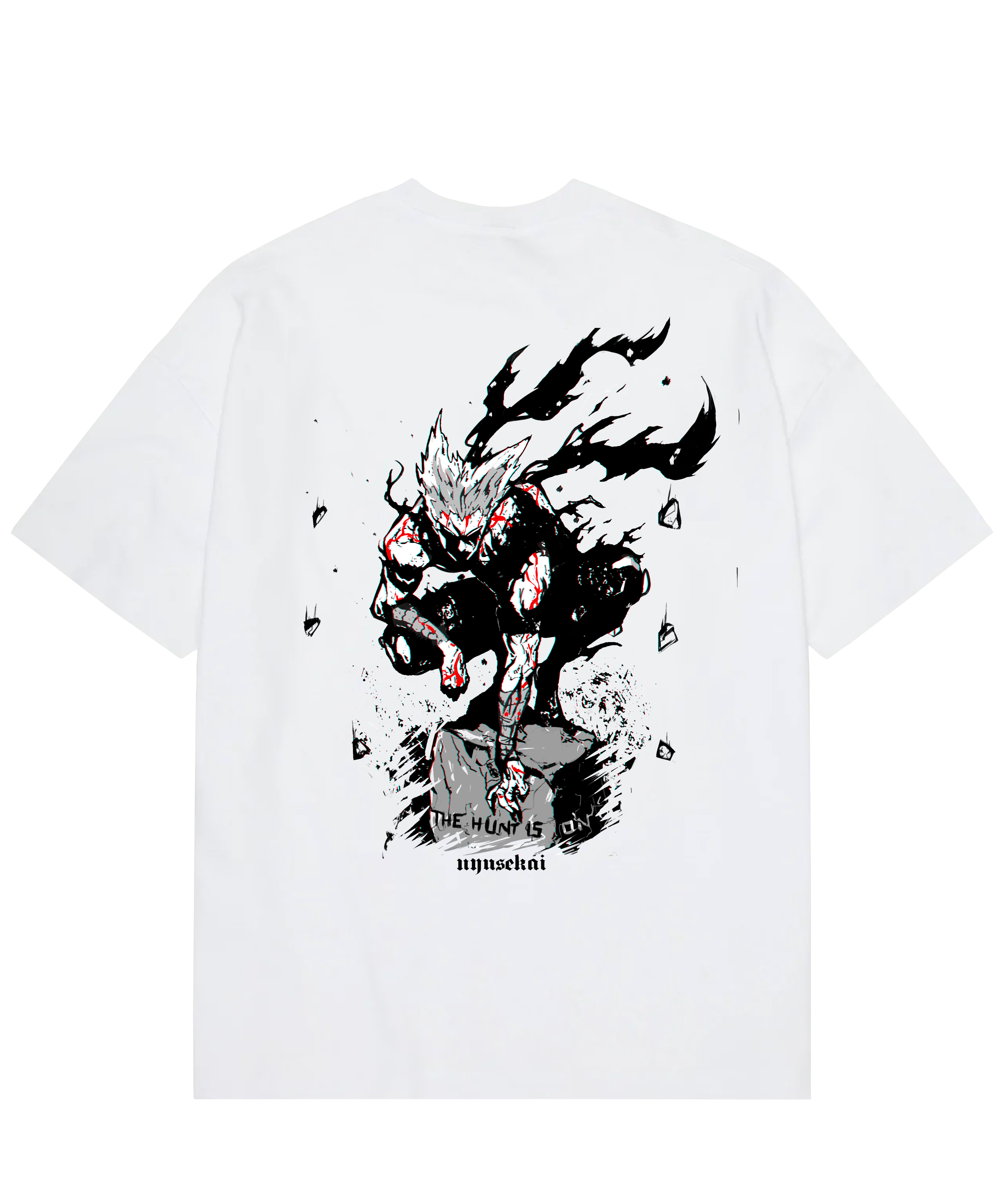 "Garou X THE HUNT IS ON - One Punch Man" Oversize T-Shirt