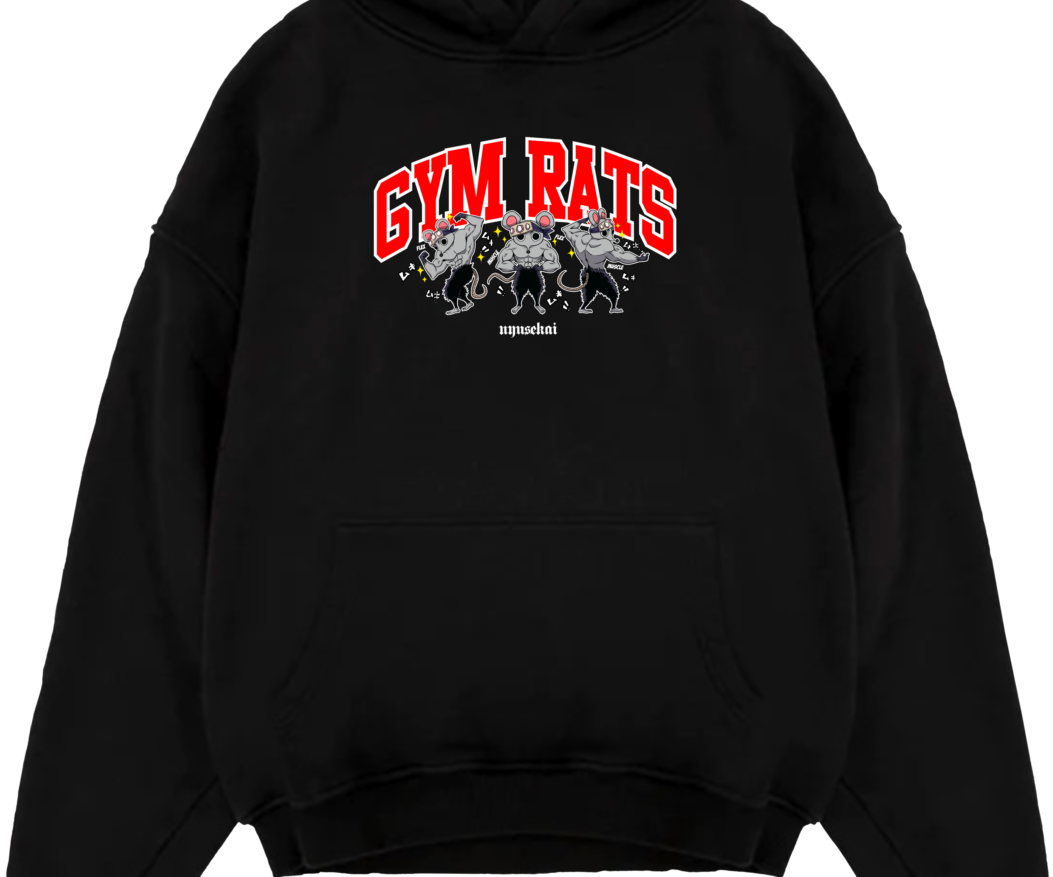 "Gym Rats - Demon Slayer" Oversized Hoodie