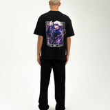 "Satoru Gojo X Purple Lightning - Jujutsu Kaisen" T-shirt oversize